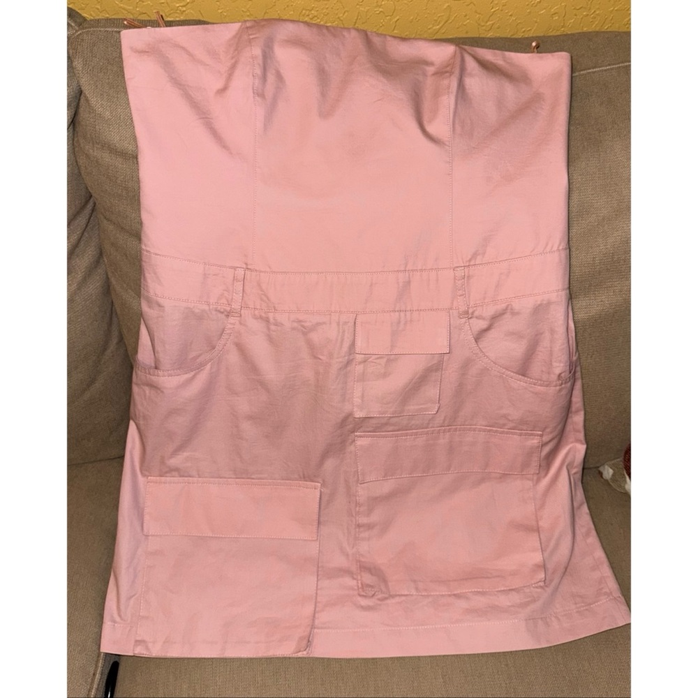 New Zara Blush Strapless Dress - Picture 2 of 9